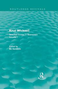 Knut Wicksell (Routledge Revivals)