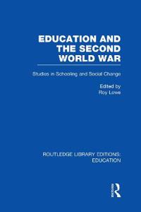 Bokomslag för "Education and the Second World War"