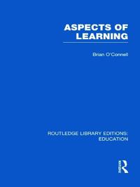Bokomslag för "Aspects of Learning (RLE Edu O)"