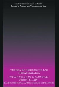Kirjan kansi "Introduction to Spanish Private Law"