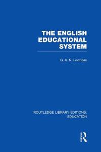 Bokomslag för "The English Educational System"