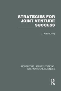 Bokomslag för "Strategies for Joint Venture Success (RLE International Business)"