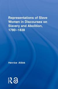 Kirjan kansi "Representations of Slave Women in Discourses on Slavery and Abolition, 1780–1838"