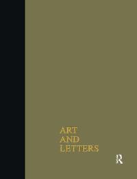 Bokomslag för "Art & Letters July-Winter 1918"