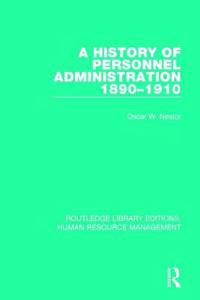 Kirjan kansi "A History of Personnel Administration 1890-1910"