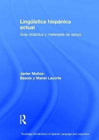 Kirjan kansi "Lingüística hispánica actual: guía didáctica y materiales de apoyo"