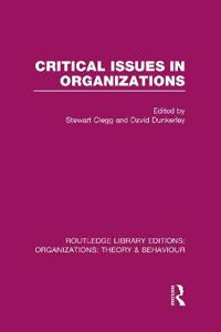 Critical Issues in Organizations (RLE: Organizations)