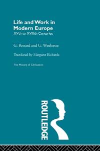 Kirjan kansi "Life and Work in Modern Europe"