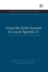 Kirjan kansi "From the Earth Summit to Local Agenda 21"