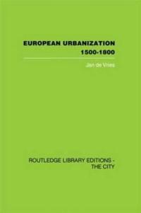 Bokomslag for "European Urbanization, 1500-1800"