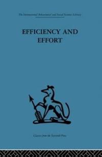 Kirjan kansi "Efficiency and Effort"