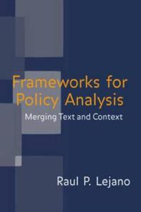 Bokomslag för "Frameworks for Policy Analysis"