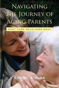 Kirjan kansi "Navigating the Journey of Aging Parents"