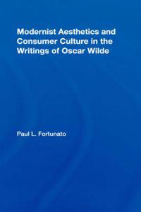 Kirjan kansi "Modernist Aesthetics and Consumer Culture in the Writings of Oscar Wilde"