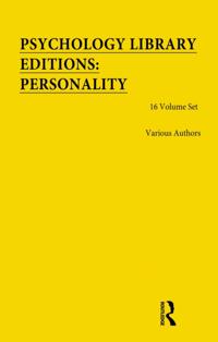 Psychology Library Editions: Personality