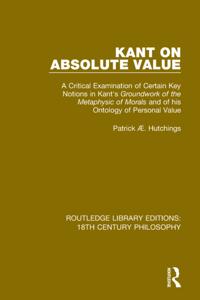 Routledge Library Editions: 18th Century Philosophy