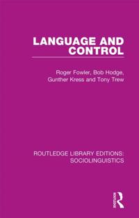Routledge Library Editions: Sociolinguistics