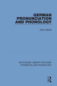 Routledge Library Editions: Phonetics and Phonology