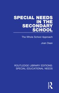 Routledge Library Editions: Special Educational Needs