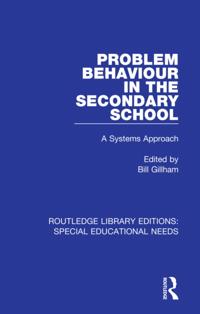 Routledge Library Editions: Special Educational Needs