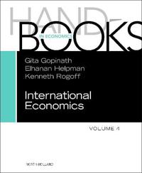 Kirjan kansi "Handbook of International Economics"