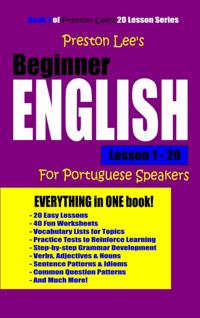 Preston Lee's Beginner English Lesson 1: 20 For Portuguese Speakers