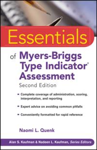 Essentials of Myers-Briggs Type Indicator Assessment
