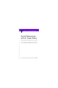 Social Dimensions of U.S. Trade Policies