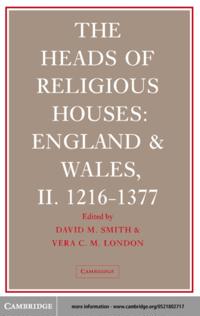 Heads of Religious Houses