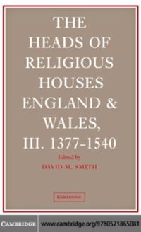 Heads of Religious Houses