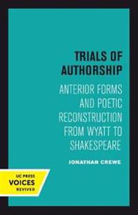 Bokomslag för "Trials of Authorship"