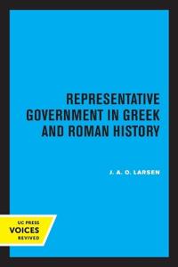 Bokomslag för "Representative Government in Greek and Roman History"