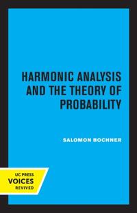 Bokomslag for "Harmonic Analysis and the Theory of Probability"