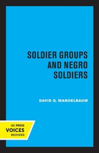 Bokomslag for "Soldier Groups and Negro Soldiers"