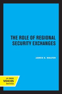 Bokomslag for "The Role of Regional Security Exchanges"