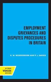 Bokomslag för "Employment Grievances and Disputes Procedures in Britain"