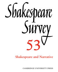 Bokomslag för "Shakespeare Survey: Volume 53, Shakespeare and Narrative"