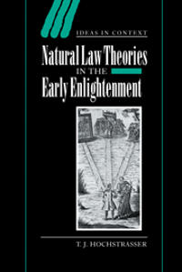Bokomslag för "Natural Law Theories in the Early Enlightenment"