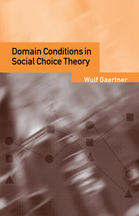 Bokomslag för "Domain Conditions in Social Choice Theory"