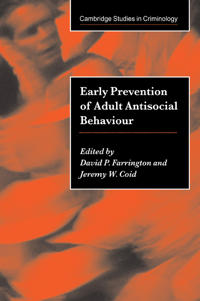 Bokomslag for "Early Prevention of Adult Antisocial Behaviour"