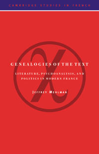 Bokomslag för "Genealogies of the Text"