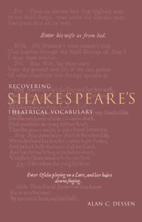 Recovering Shakespeare's Theatrical Vocabulary