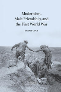 Bokomslag för "Modernism, Male Friendship, and the First World War"
