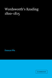 Bokomslag för "Wordsworth's Reading 1800–1815"