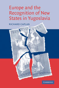 Kirjan kansi "Europe and the Recognition of New States in Yugoslavia"