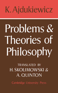 Problems and Theories of Philosophy