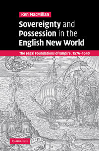Kirjan kansi "Sovereignty and Possession in the English New World"