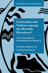 Bokomslag for "Criminality and Violence among the Mentally Disordered"
