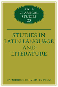 Studies in Latin Language and Literature