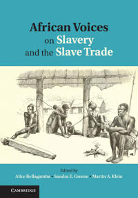 Kirjan kansi "African Voices on Slavery and the Slave Trade: Volume 1, The Sources"